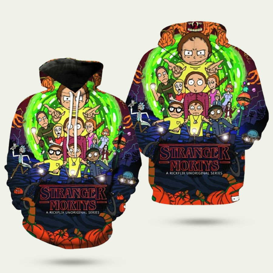 Rick And Morty Stranger Things Hoodie