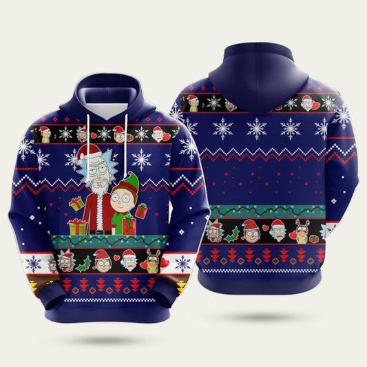 Rick And Morty Ugly Christmas Hoodie