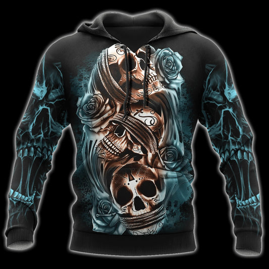 Rose Skull Smoke Hoodie