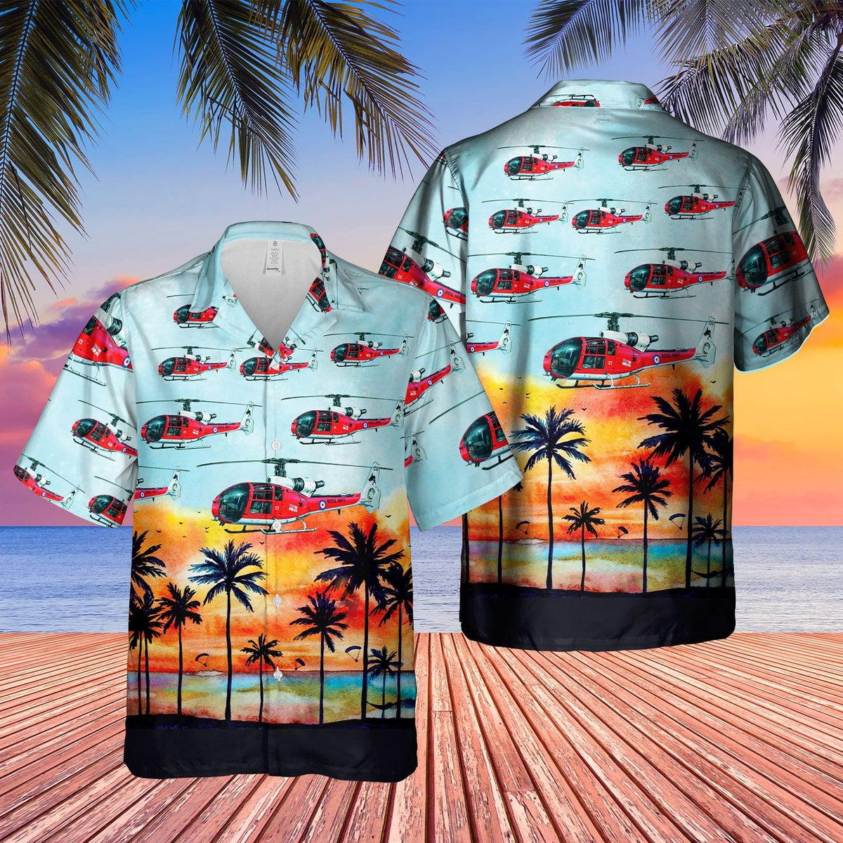 Royal Navy Gazelle HT 2 Hawaiian Shirt