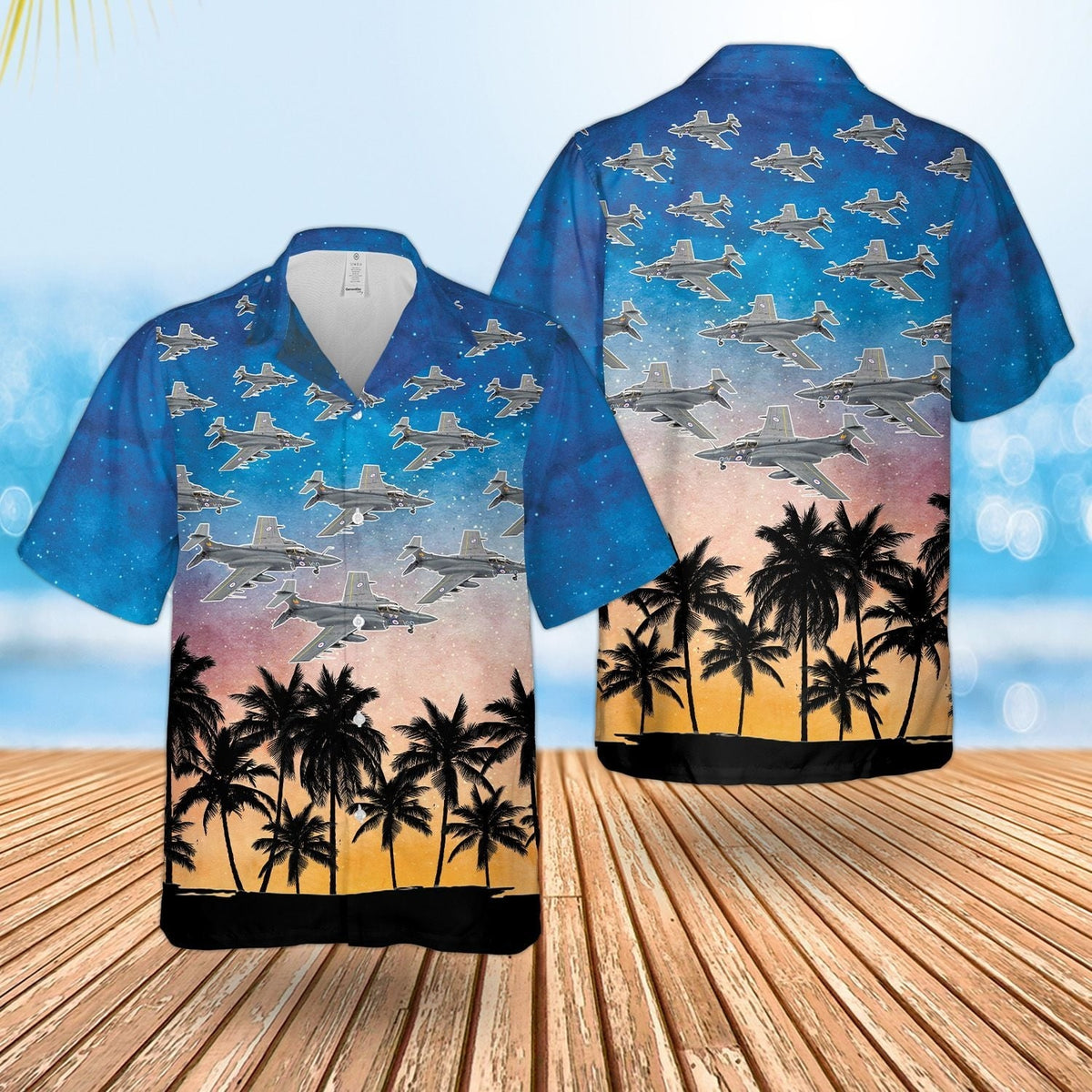 Royal Navy Historical Blackburn Buccaneer Hawaiian Shirt