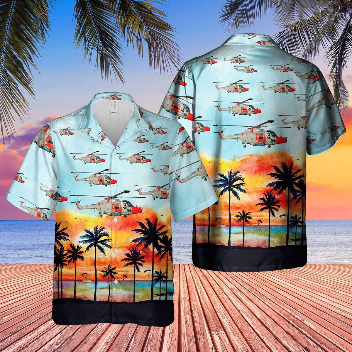 Royal Navy Lynx HAS 3S Hawaiian Shirt
