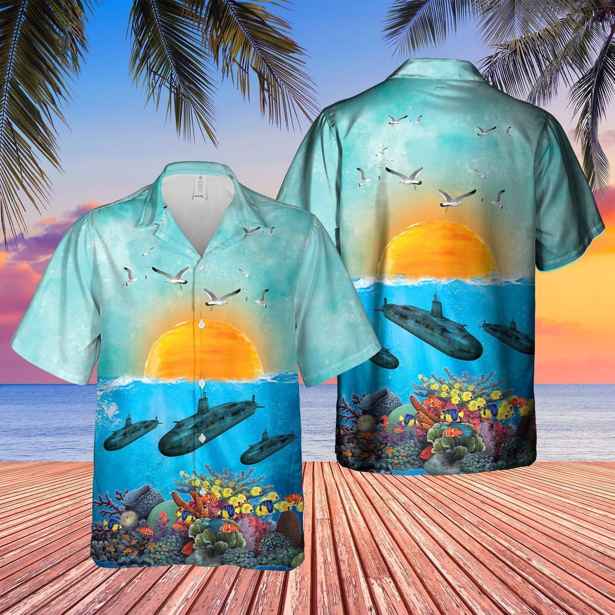Royal Navy Vanguard Submarine Hawaiian Shirt