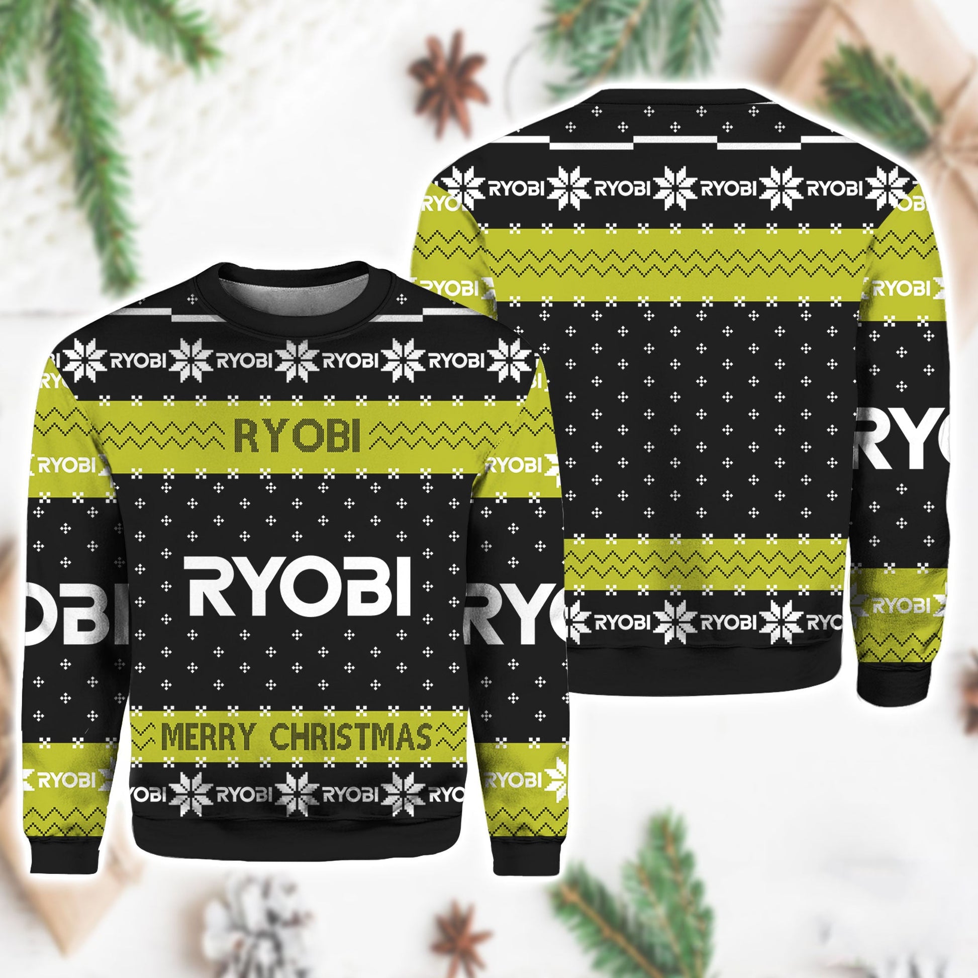 Ryobi Tool Ugly Christmas Sweater