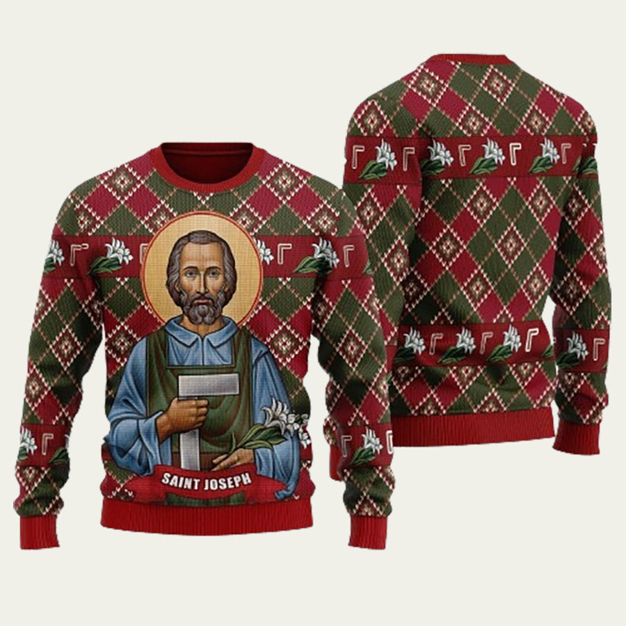 Saint Joseph Ugly Christmas Sweater