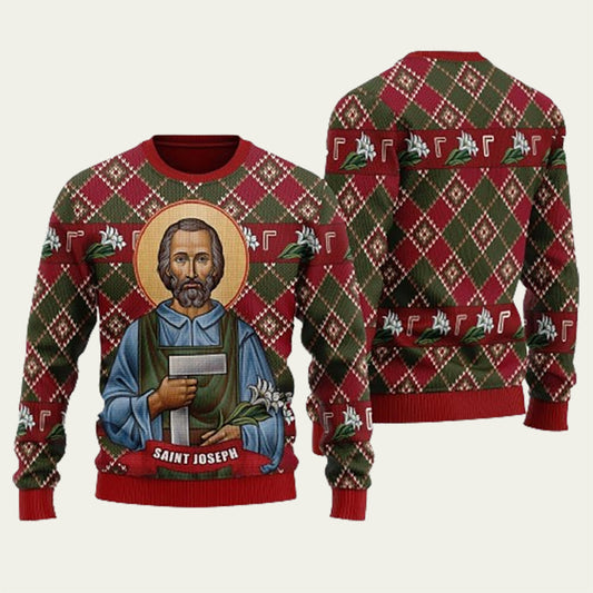 Saint Joseph Ugly Christmas Sweater
