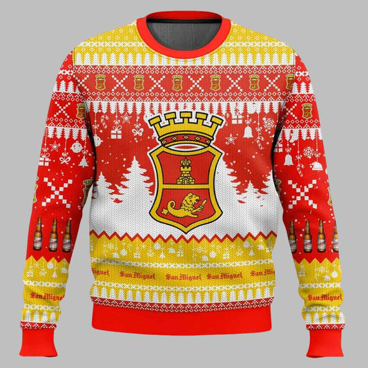 San Miguel United Kingdom Beer Ugly Christmas Sweater