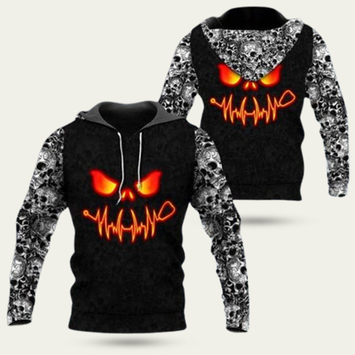 Scary Night Pumpkin Halloween Hoodie
