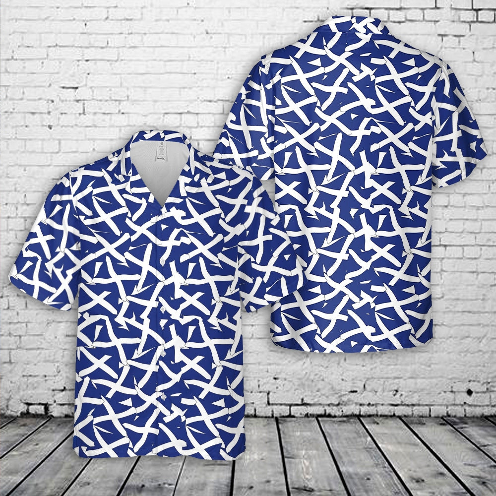Scotland Scottish Flag Pattern Hawaiian Shirt