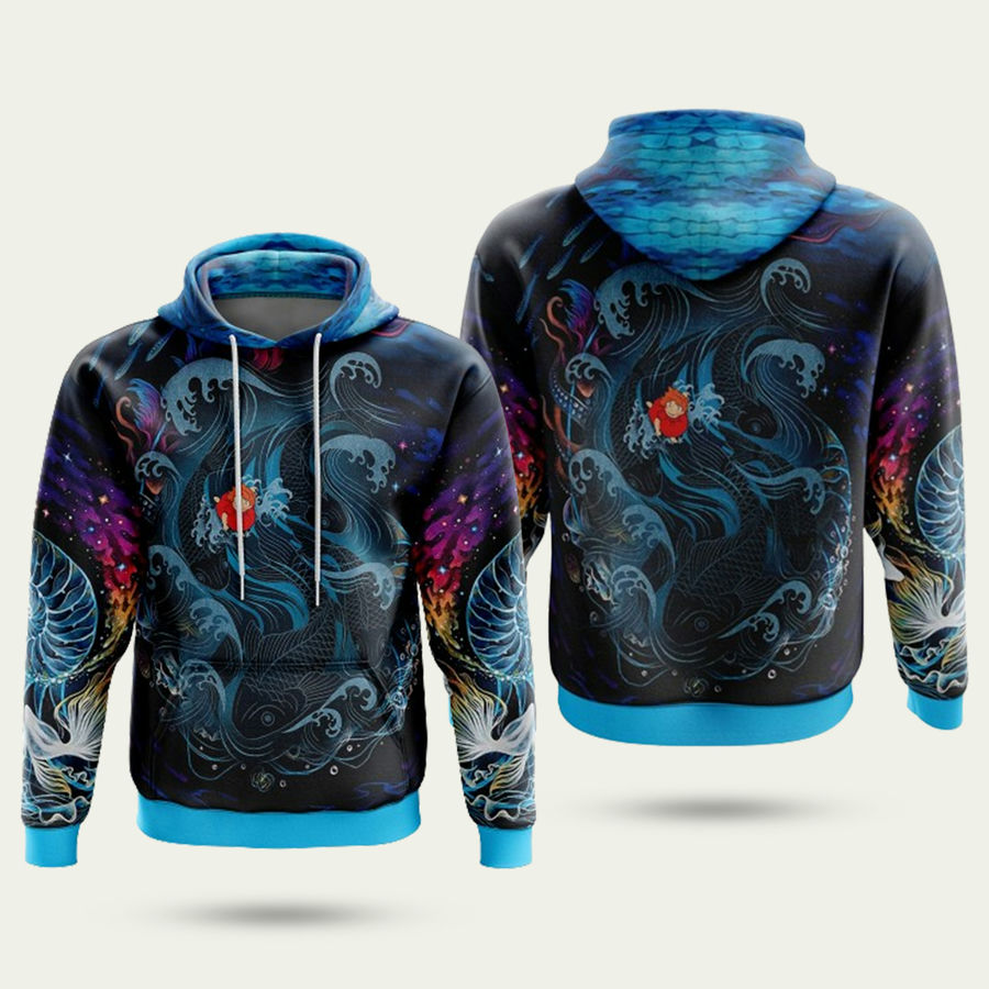 Sea Creatures Ponyo Studio Ghibli Hoodie