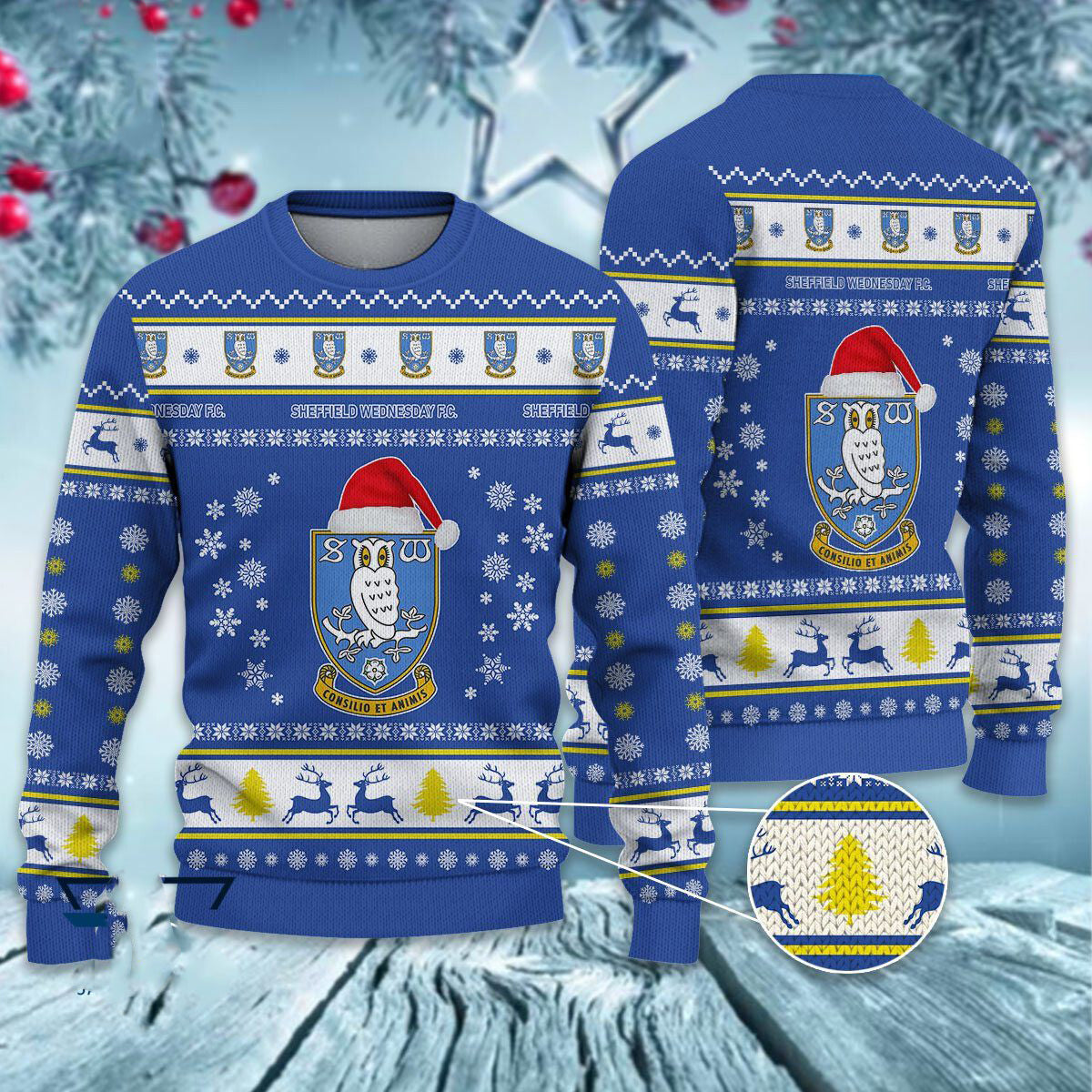 Sheffield Wednesday Christmas Ugly Sweater