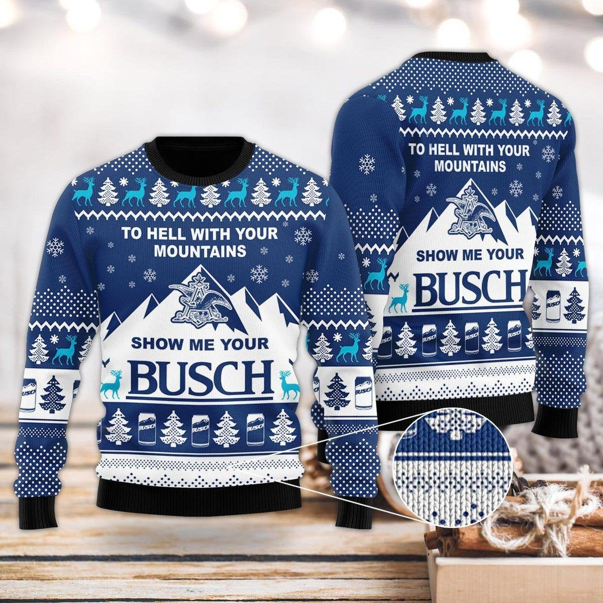 Show Me Your Bucsh Beer Christmas Ugly Sweater