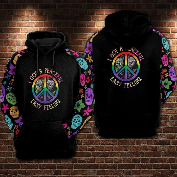 Skull Hippie LGBT Hoodie