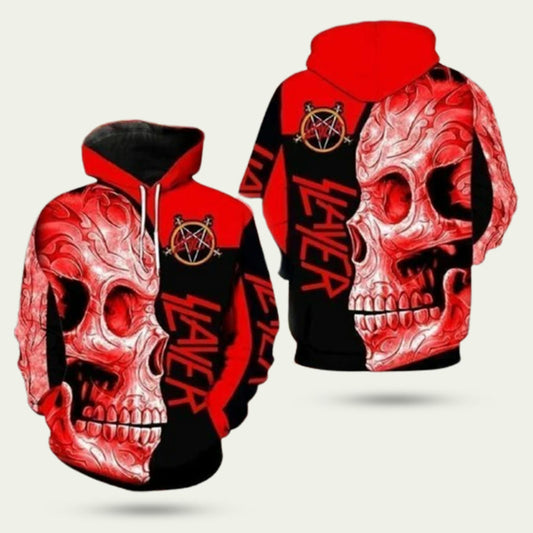 Slayer Rock Band Music Skull Hoodie