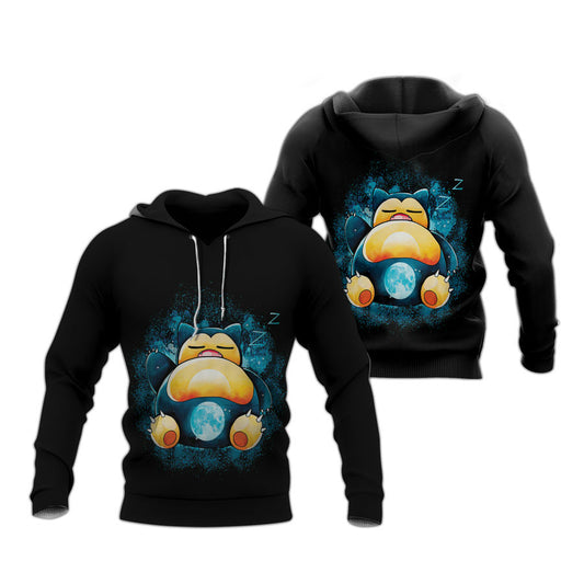 Sleeping Snorlax Pokemon Hoodie