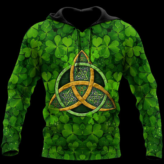 St Patrick's Day Pattern Shamrock Hoodie