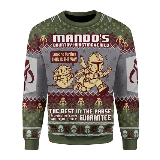Star Wars Mando’s Bountry Hunting Ugly Christmas Sweater