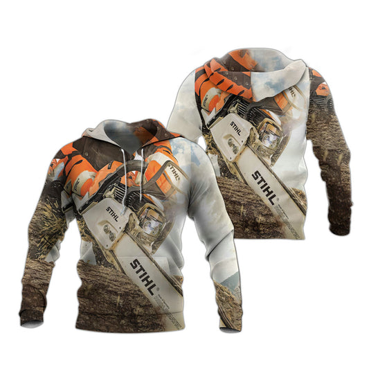 Stihl Chainsaw Camo Hoodie