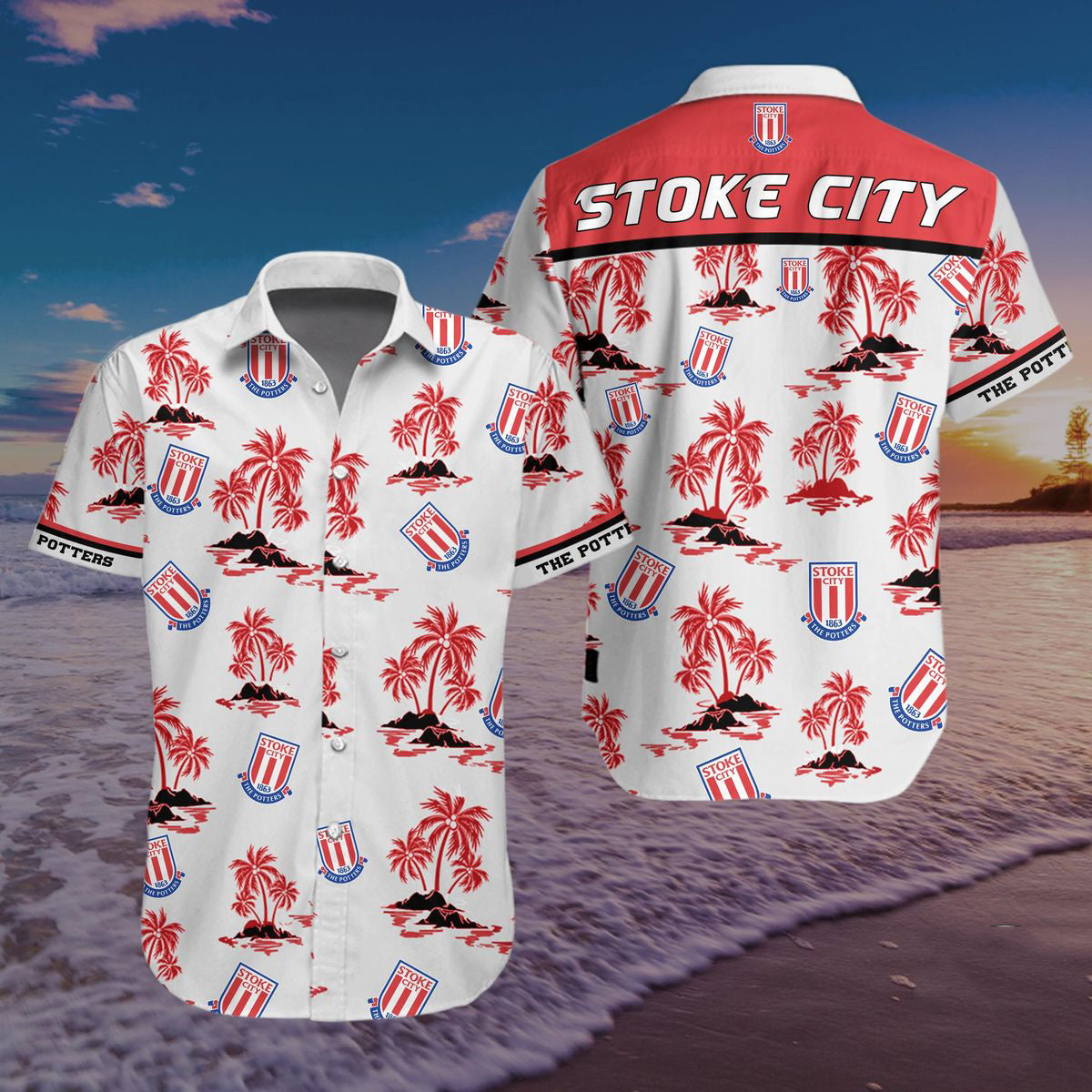 Stoke City F.C Hawaiian Shirt