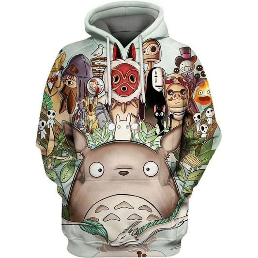 Studio Ghibli Totoro Spirited Away Howls Moving Castle Hoodie