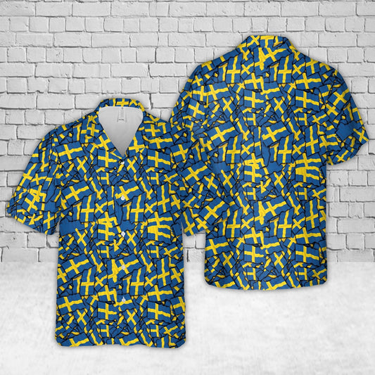 Sweden Special Flag Hawaiian Shirt