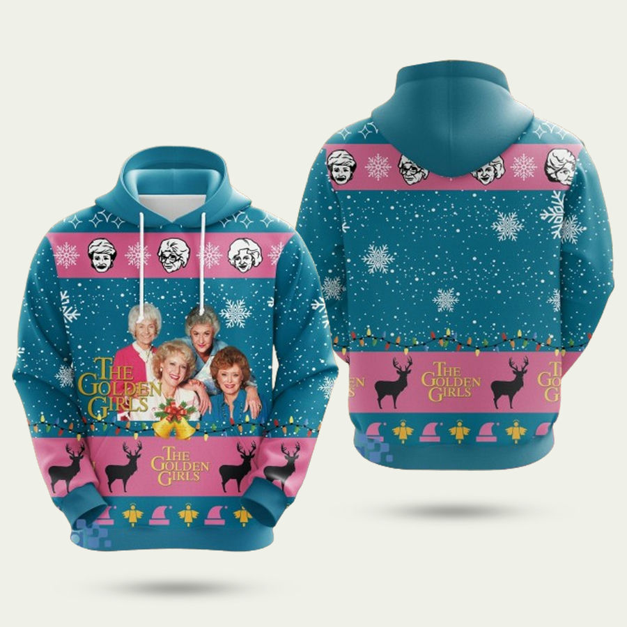 The Golden Girls Blue Christmas Hoodie