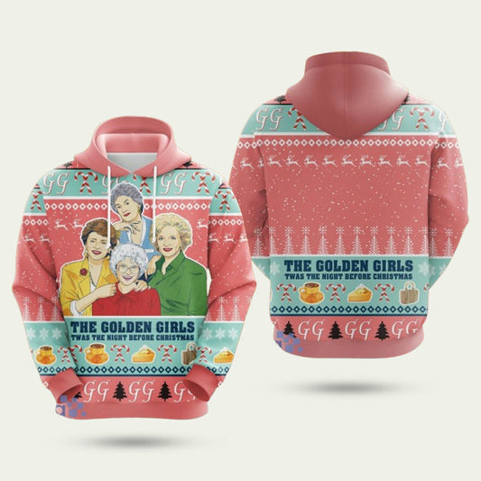 The Golden Girls Christmas Pattern Hoodie