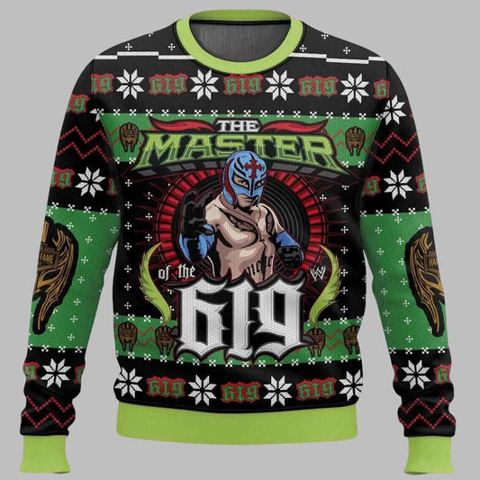The Master Of The 619 Rey Mysterio Ugly Christmas Sweater