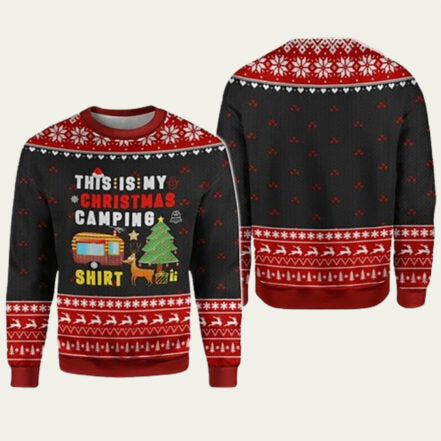 This Is My Camping Ugly Christmas Sweater