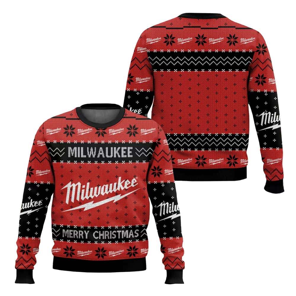 Tools Milwaukee Merry Christmas Ugly Sweater