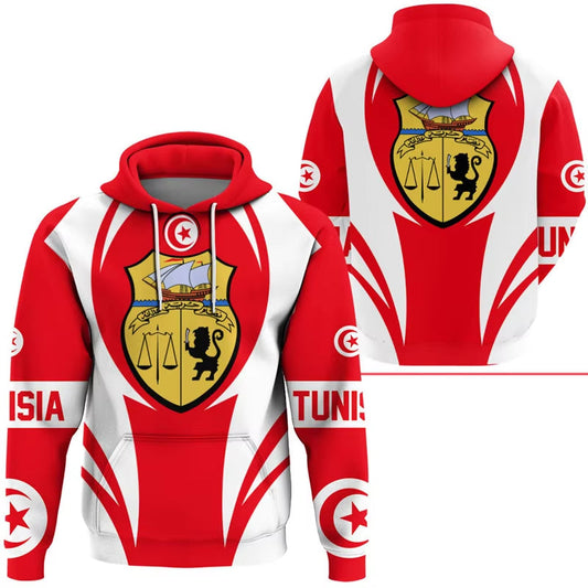 Tunisia Flag Hoodie