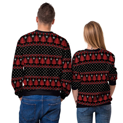 Skull Christmas Couple His Her Ugly Sweaters