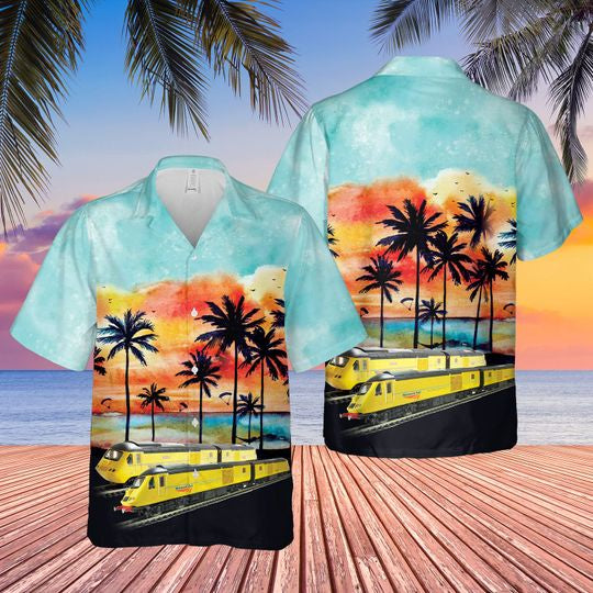 UK Network Rail New Measurement Train Hawaiian Shirt