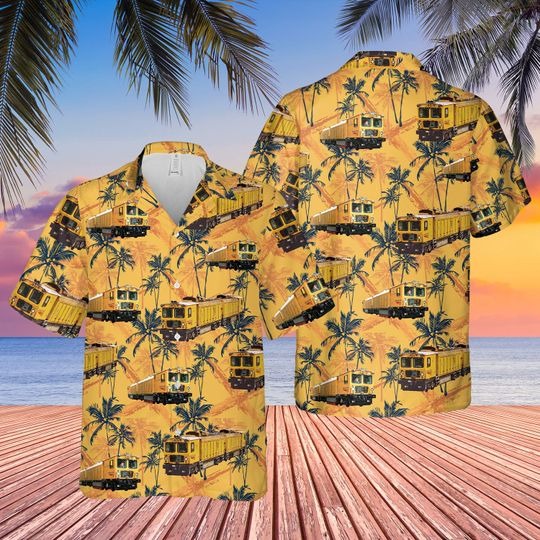 Uk Network Rail Railgrinder Hawaiian Shirt
