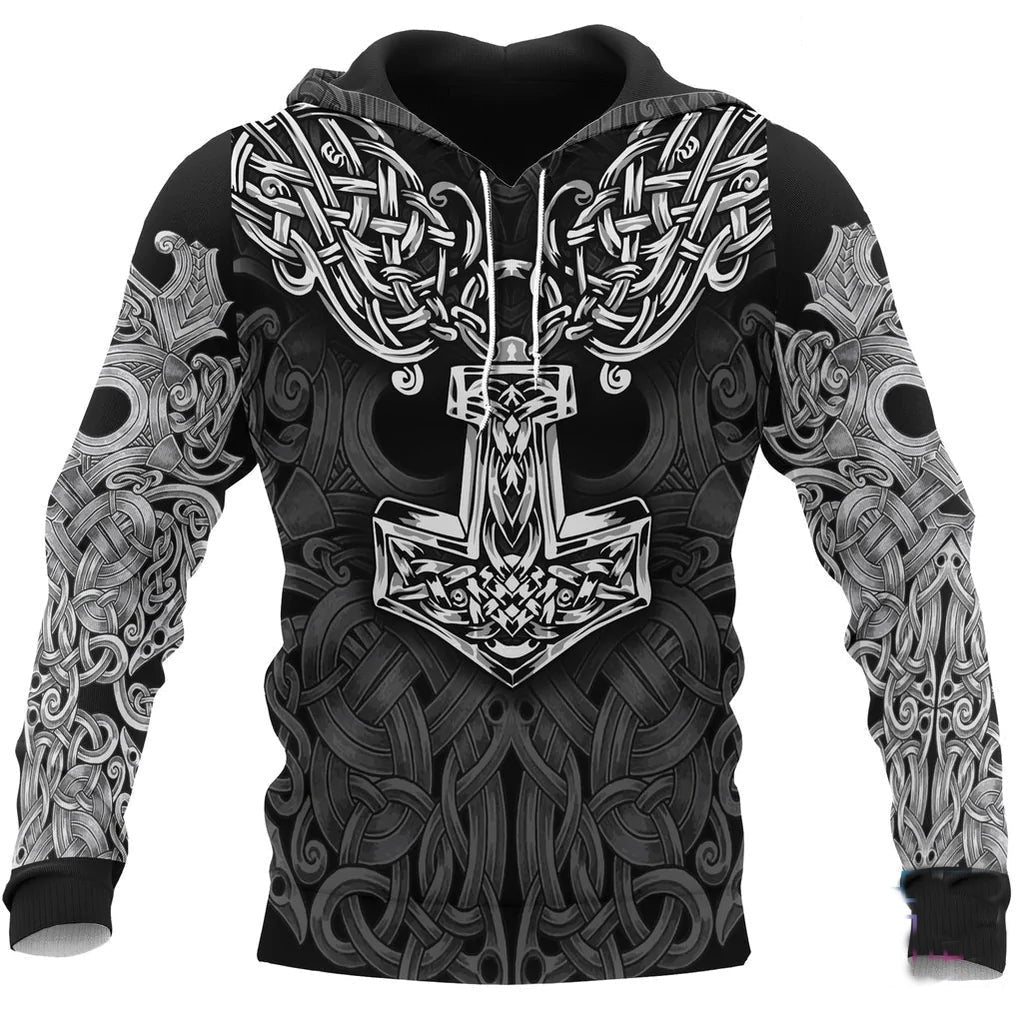 Viking Mjolnir Odin Hoodie
