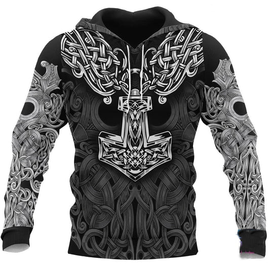Viking Mjolnir Odin Hoodie