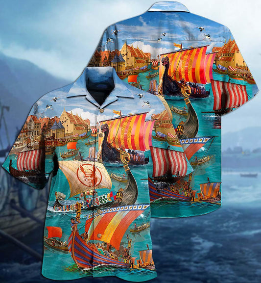 Viking Sail Let War Hawaiian Shirt