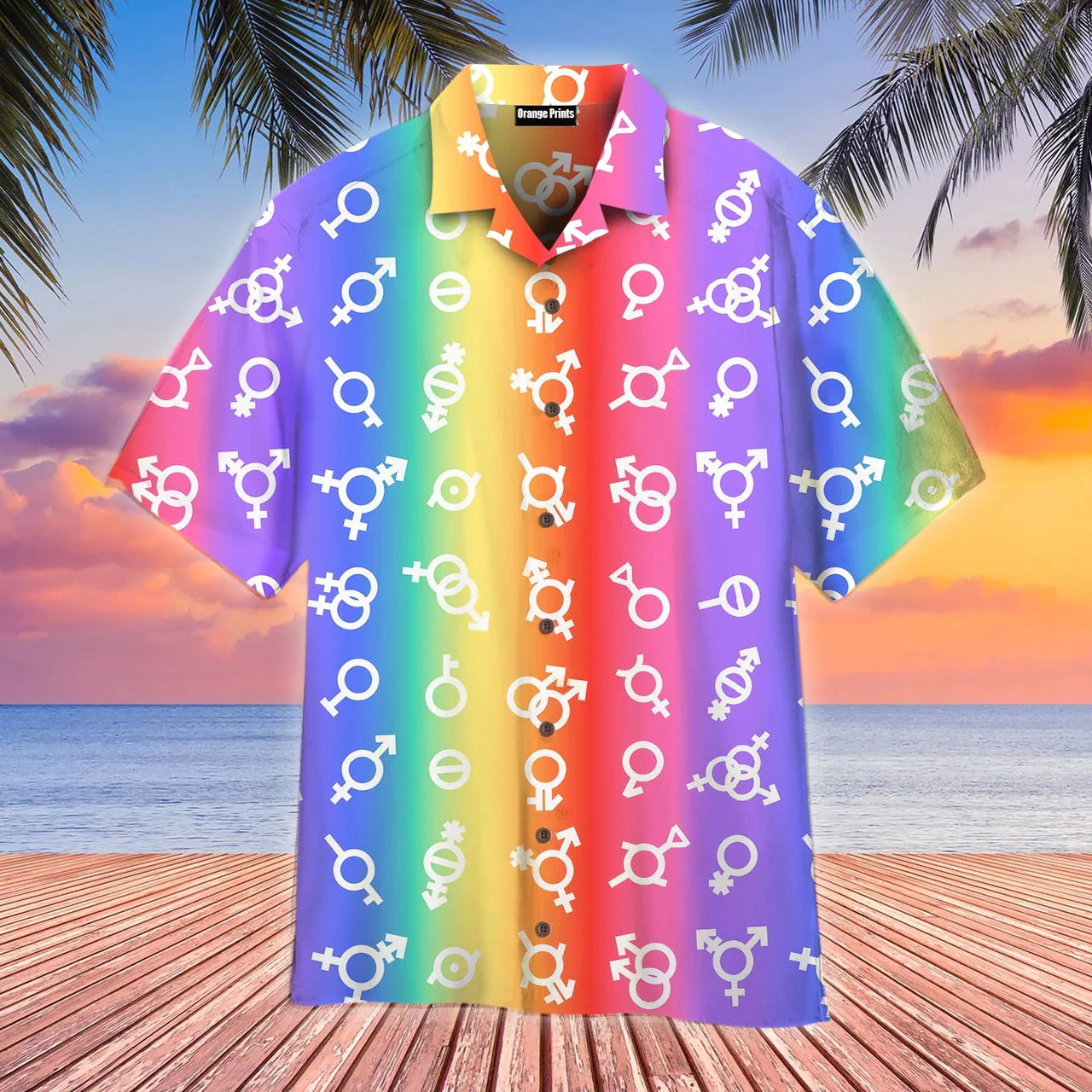 Wave The Pride Flag On Lgbt Inspired Hawaiian Shirt