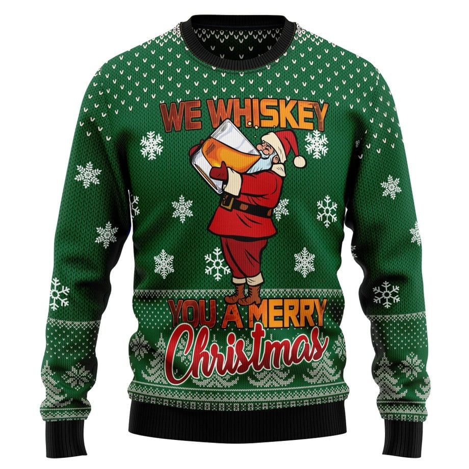 We Whiskey You A Merry Christmas Ugly Sweater