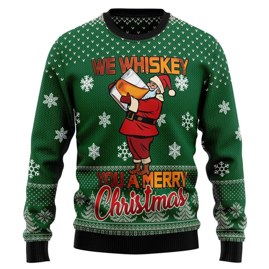 We Whiskey You A Merry Christmas Ugly Sweater