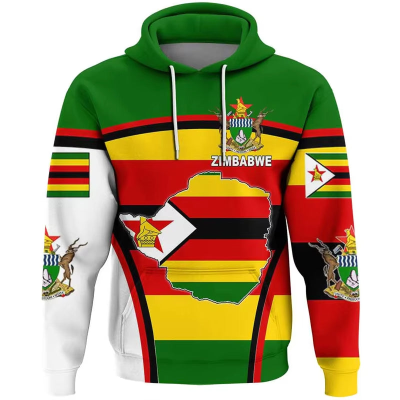 Zimbabwe Flag Hoodie