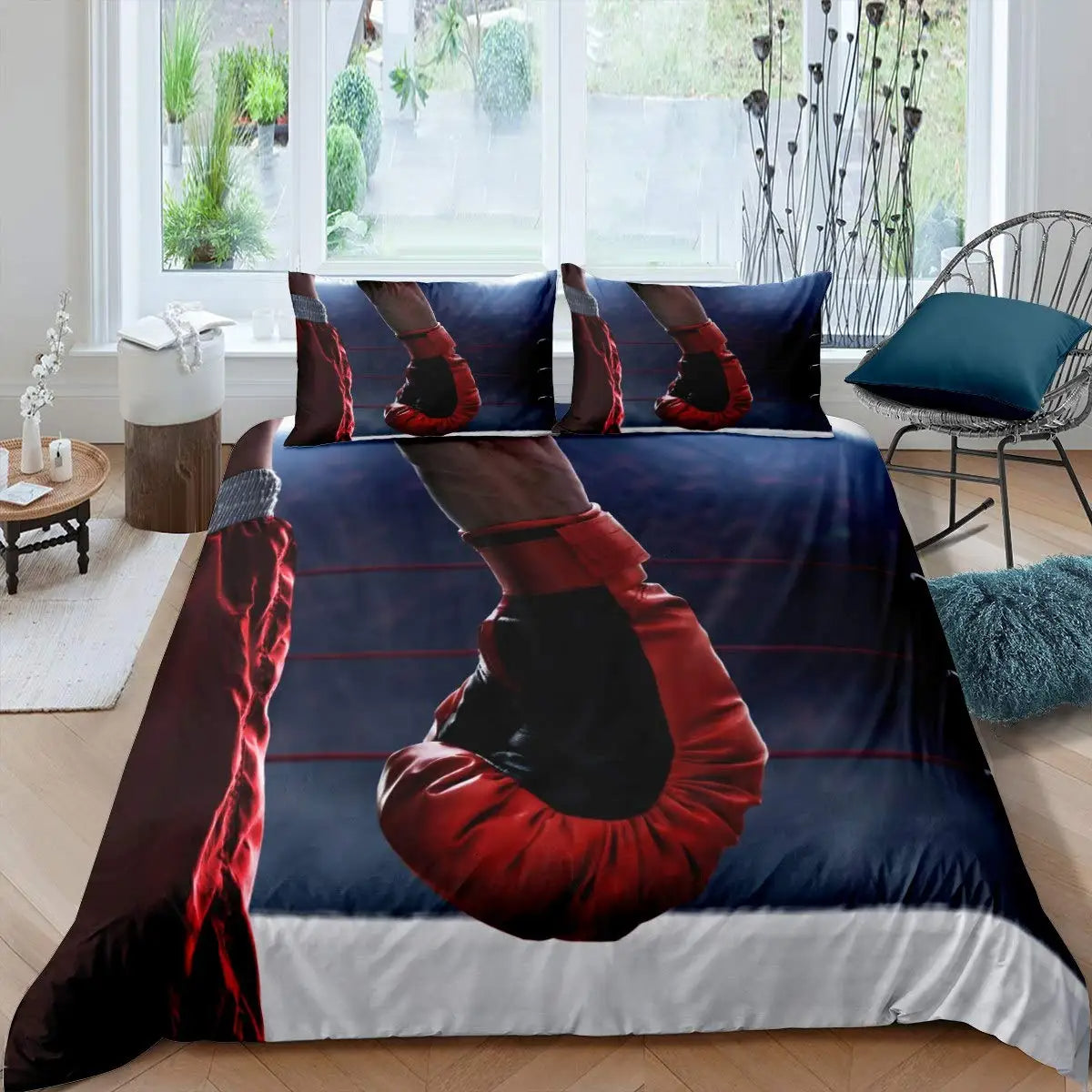 Boxing Bedspread Set Boxing Gloves Bedding Set – 90 Vogue
