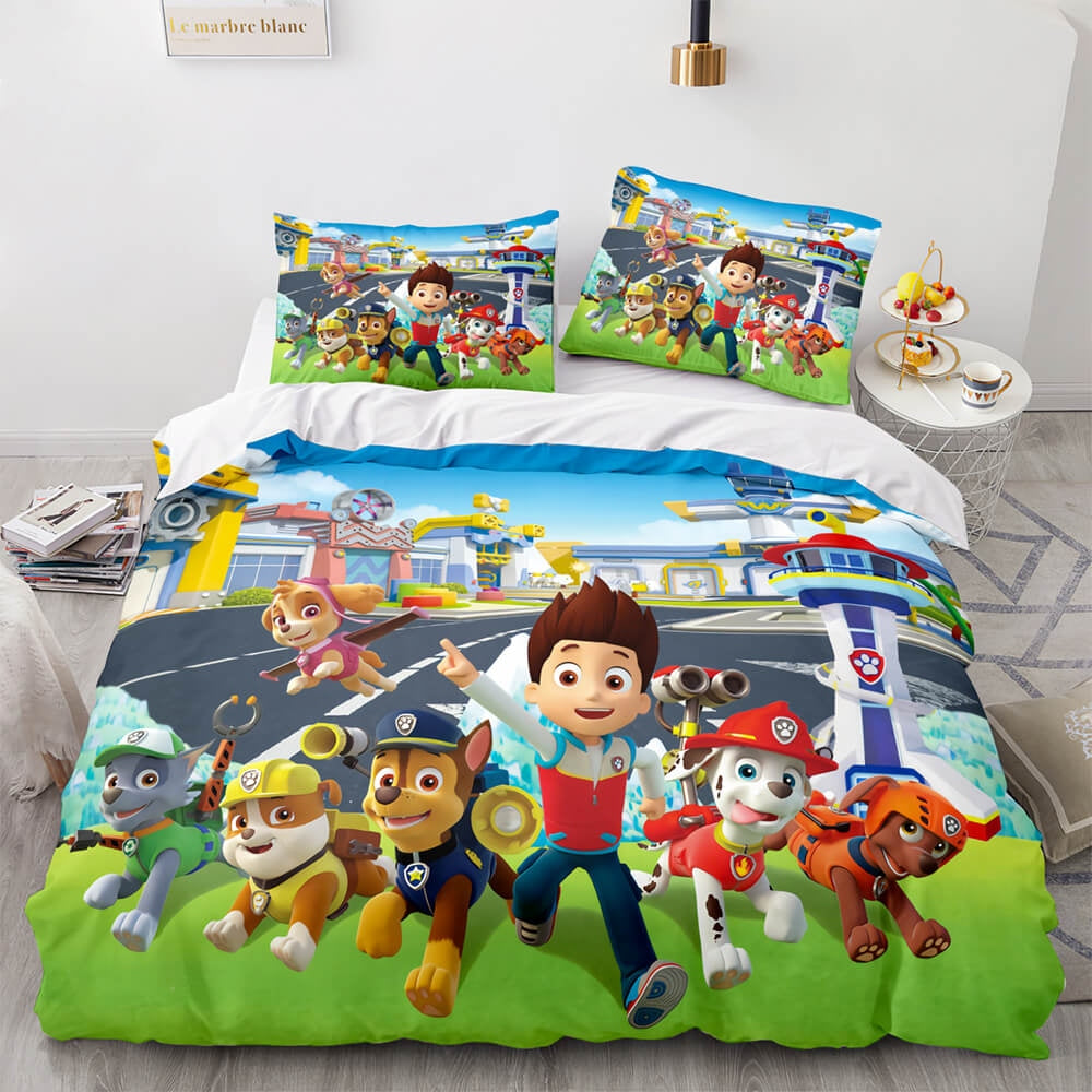Cartoon Paw Patrol Bedding Set