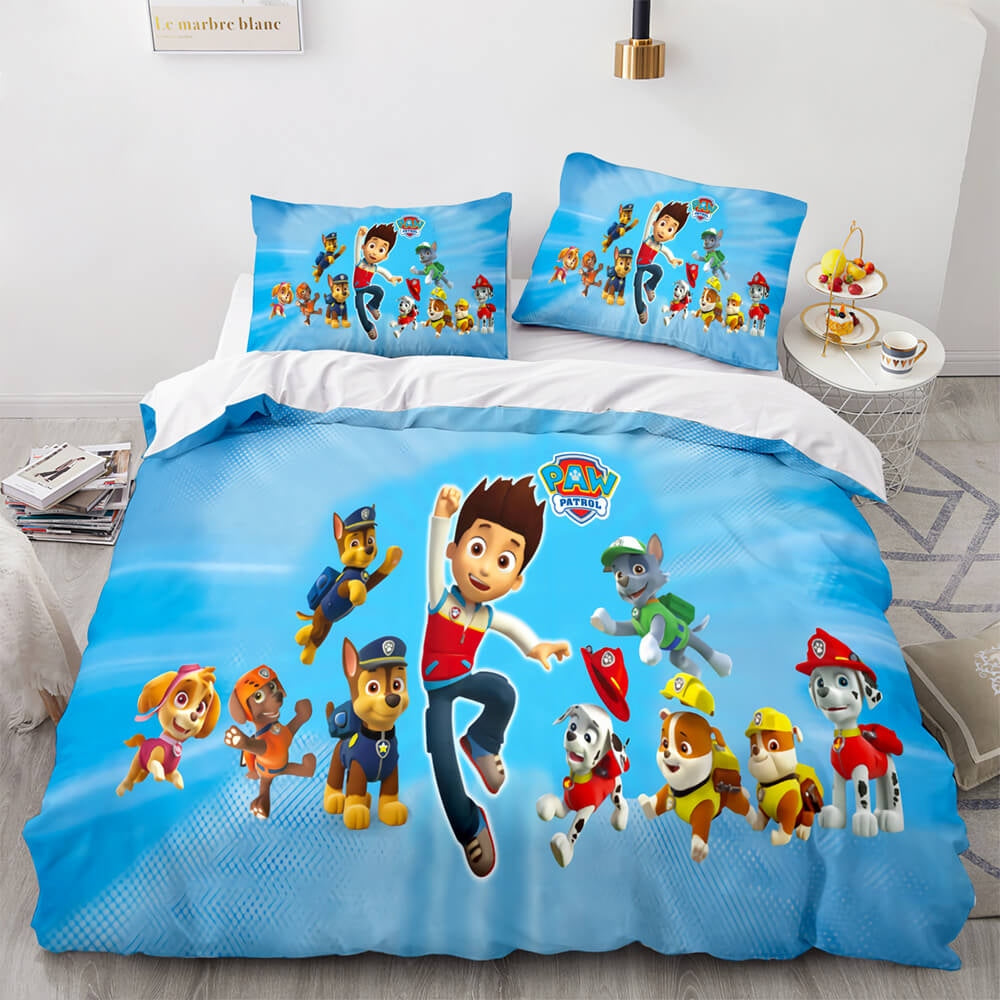 3pcs Cartoon Paw Patrol Bedding Set