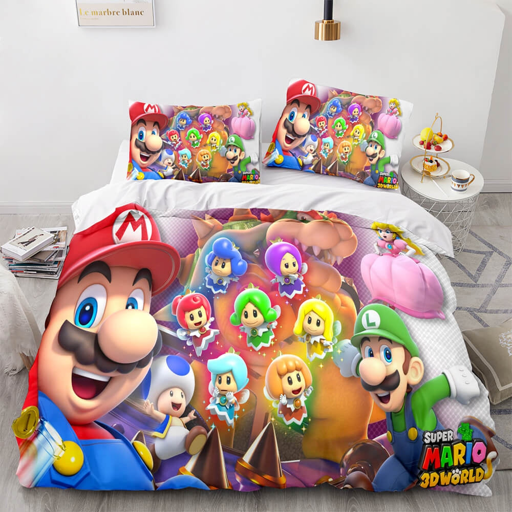 Super Mario Game 3D Bedding Set