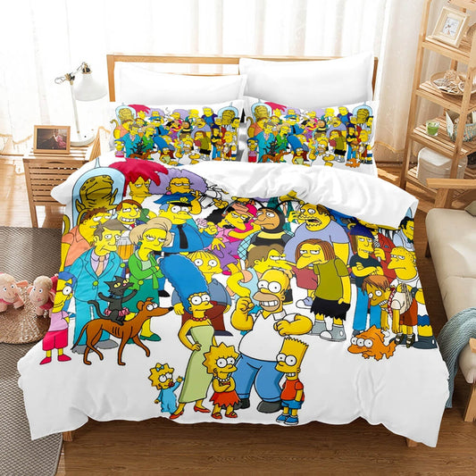 The Simpsons Bedding Set with Pillowcases