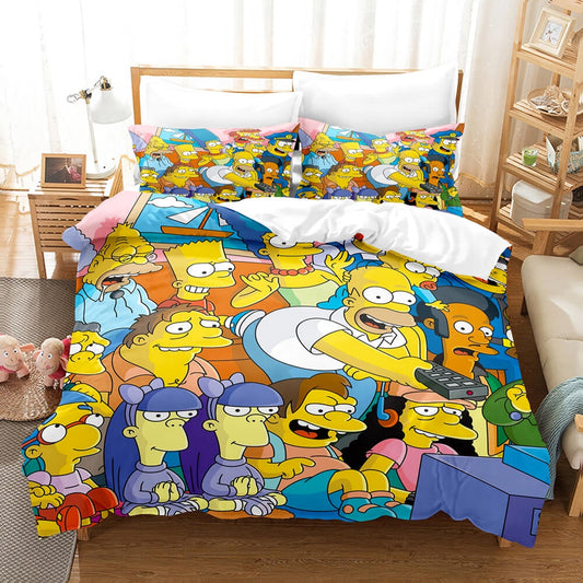 The Simpsons Bedding Set Single Double King Size