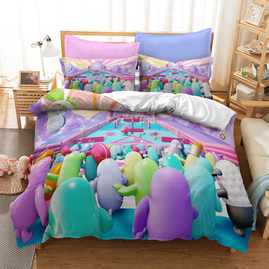 Fall Guys Ultimate Knoctout Bedding Set Single Double King Size
