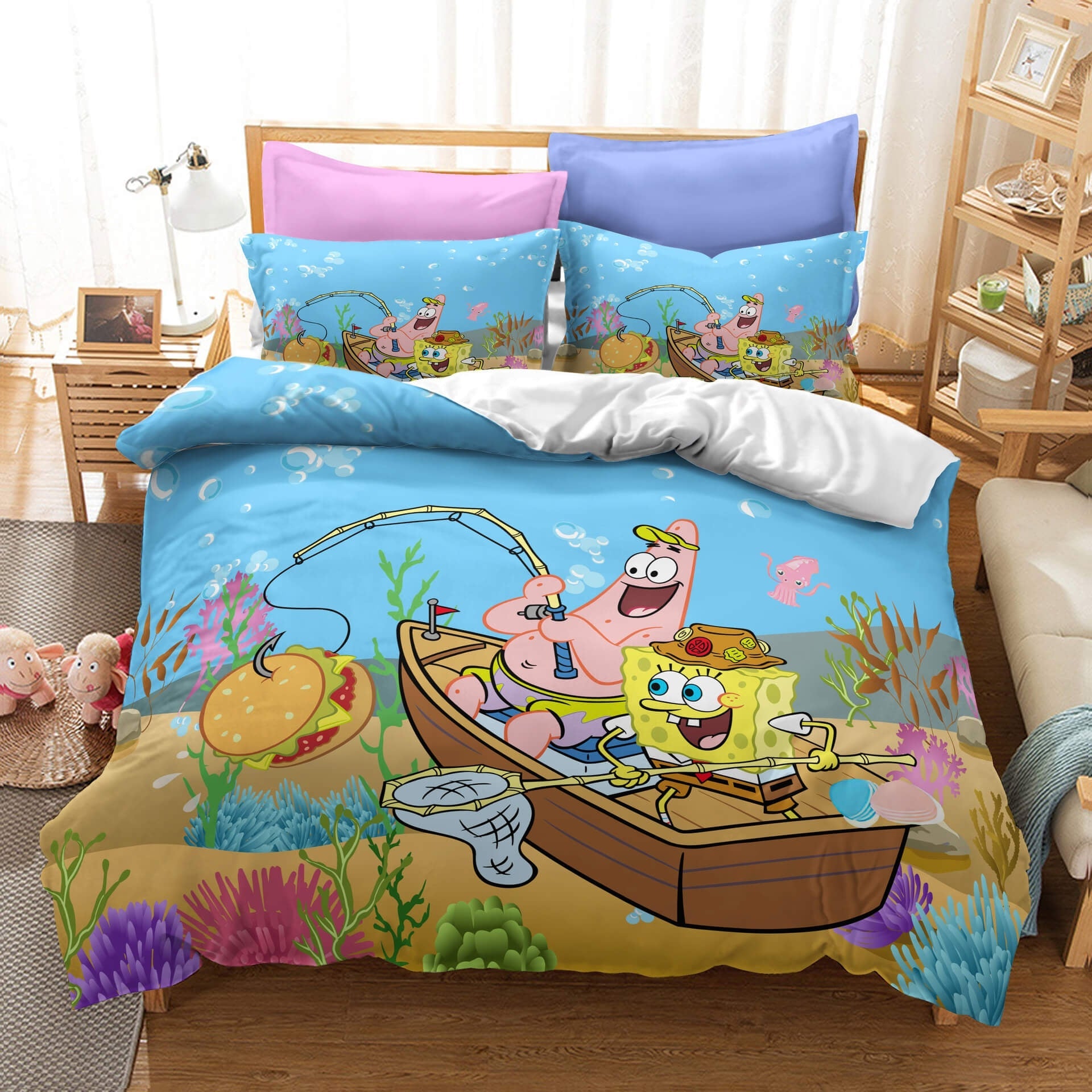 SpongeBob SquarePants Fishing Bedding Set