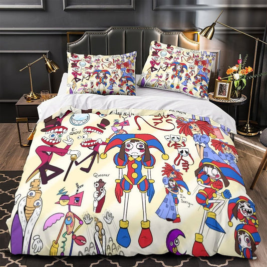 The Amazing Digital Circus Bedding Set with Pillowcases